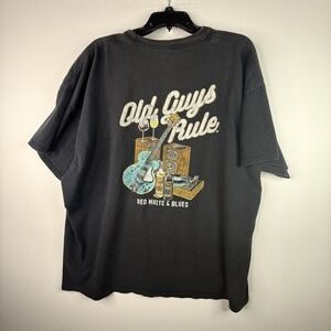 Old Guys Rule Black 3XL Graphic T-shirt Mens